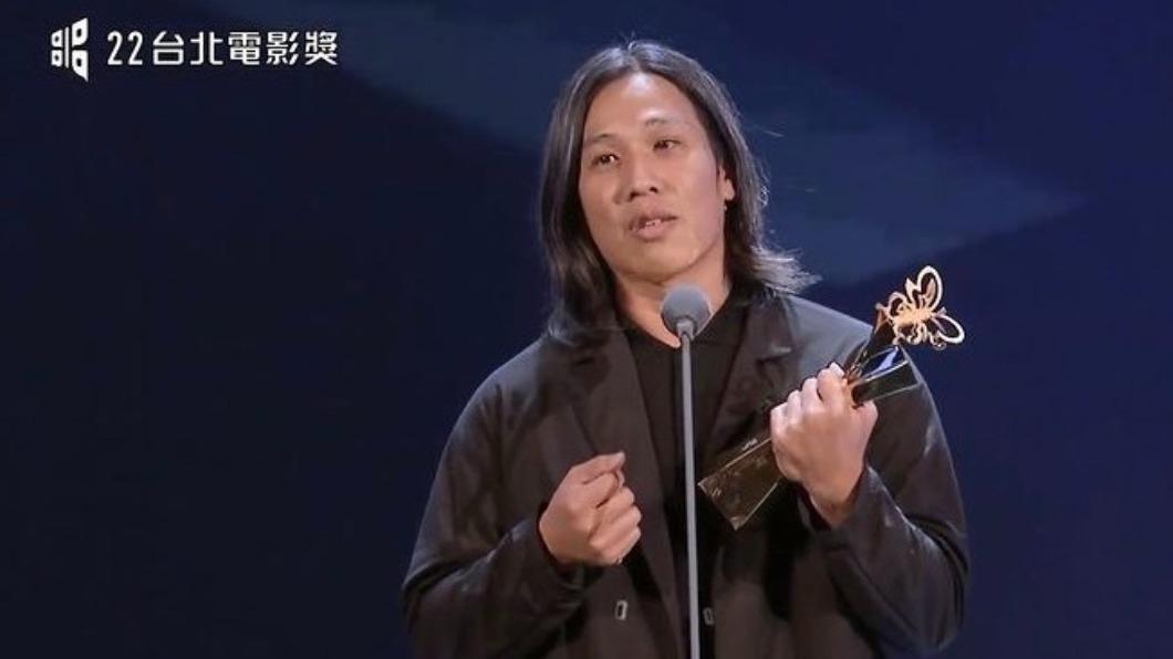 張榮吉登台發表得獎感言。(圖/台北電影獎提供)