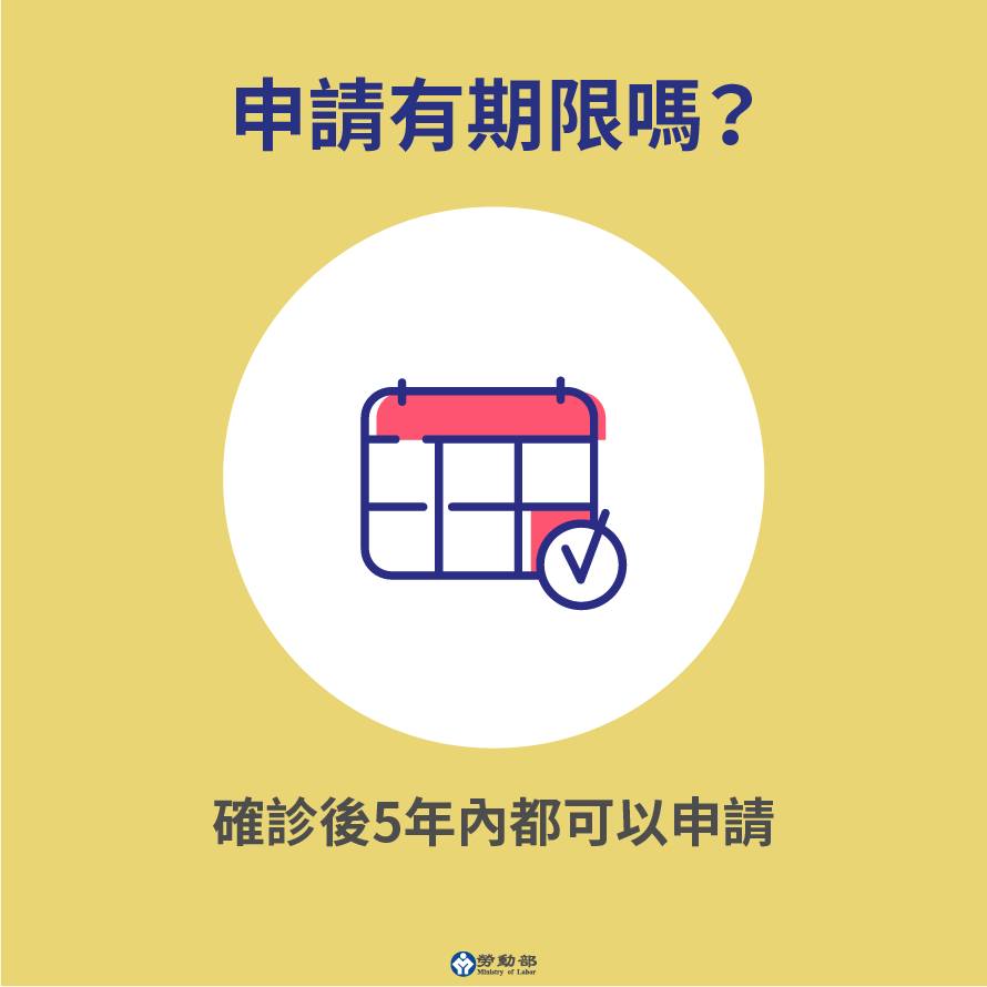 傷病給付請領時效為5年。(圖/勞動部)