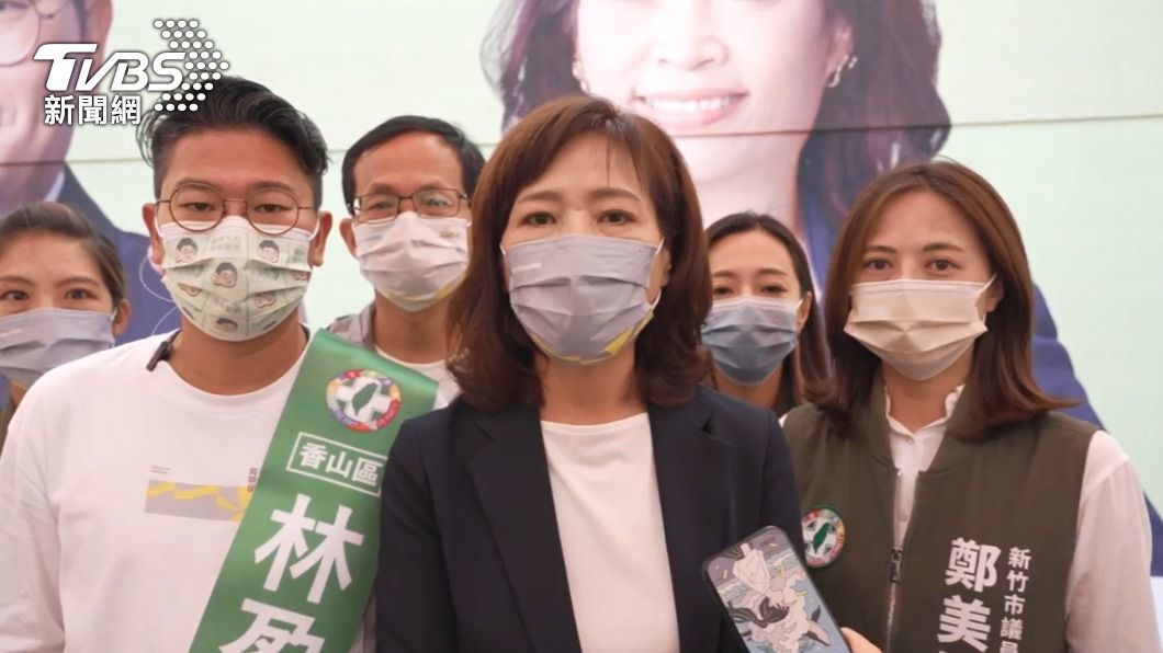 沈慧虹「怎麼拍都是我們的政績」。(圖/沈慧虹競辦提供)