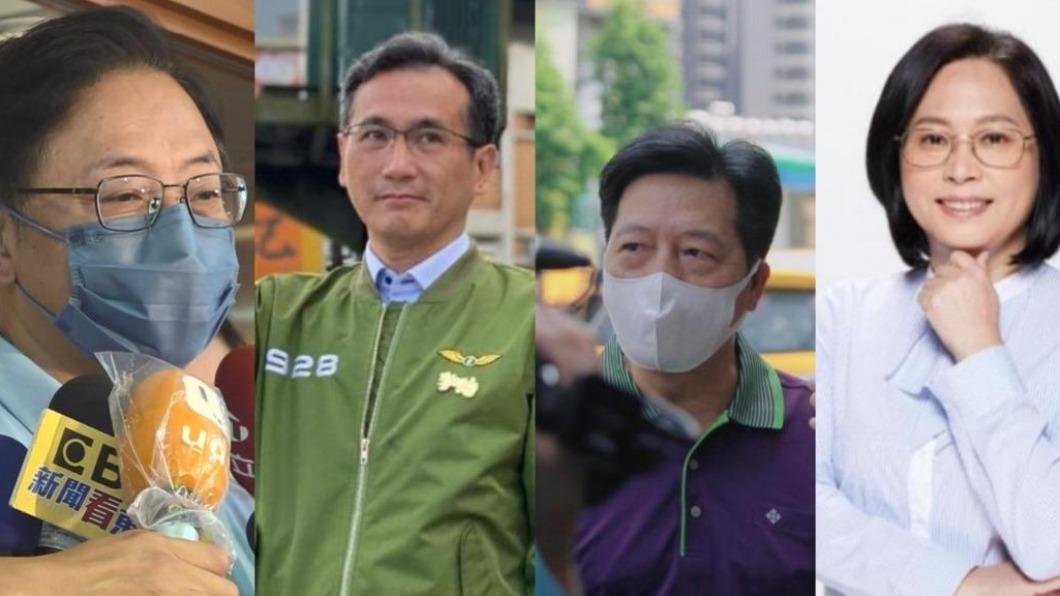 桃園選戰成四腳督局面。(圖/TVBS、鄭運鵬、鄭寶清、賴香伶臉書)