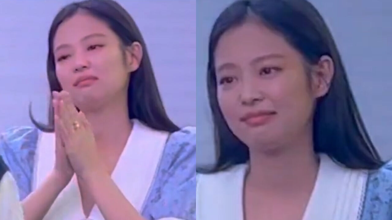 Jennie被拍到簽售會上哽咽。(圖/翻攝jennieedyou推特)