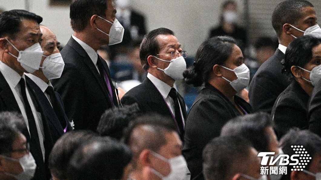 台灣代表團出席安倍國葬。(圖/達志影像路透社)