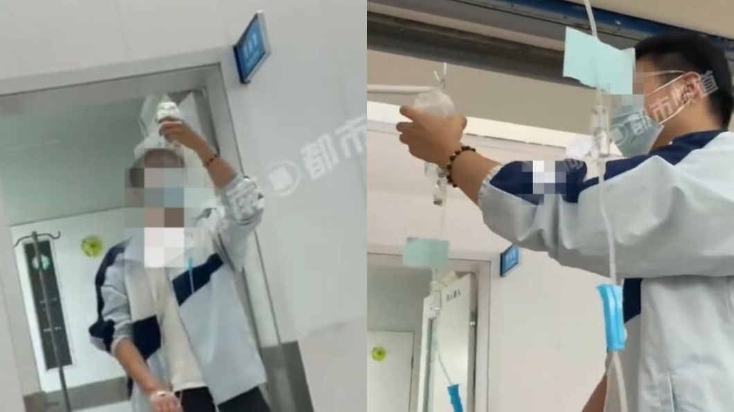 江蘇一名人母日前發文透露她和先生輪流指導孩子功課結果先後氣到送醫打點滴。(圖/翻攝自網易新聞)
