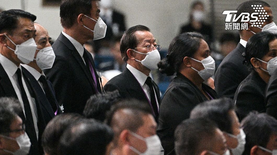 台灣代表團出席安倍國葬。（圖／達志影像美聯社）