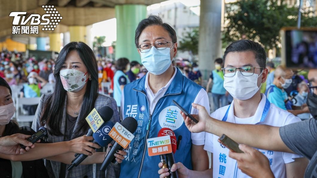 張善政民調第一。(圖/張善政競辦提供)