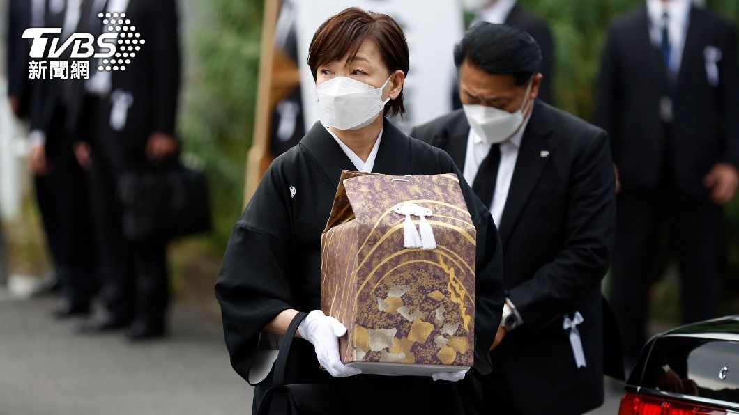 日本已故前首相安倍晉三遺孀昭惠夫人。（圖／達志影像美聯社）