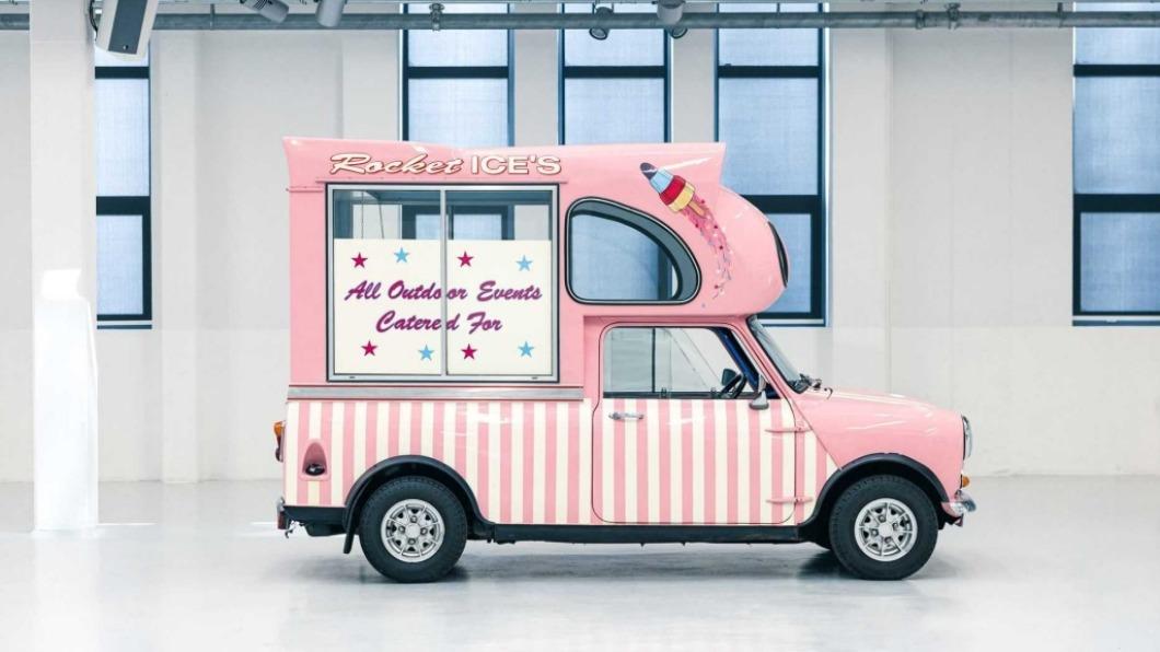 Cummins Ice Cream將老Mini改造成冰淇淋車。(圖/翻攝自Mini官網)