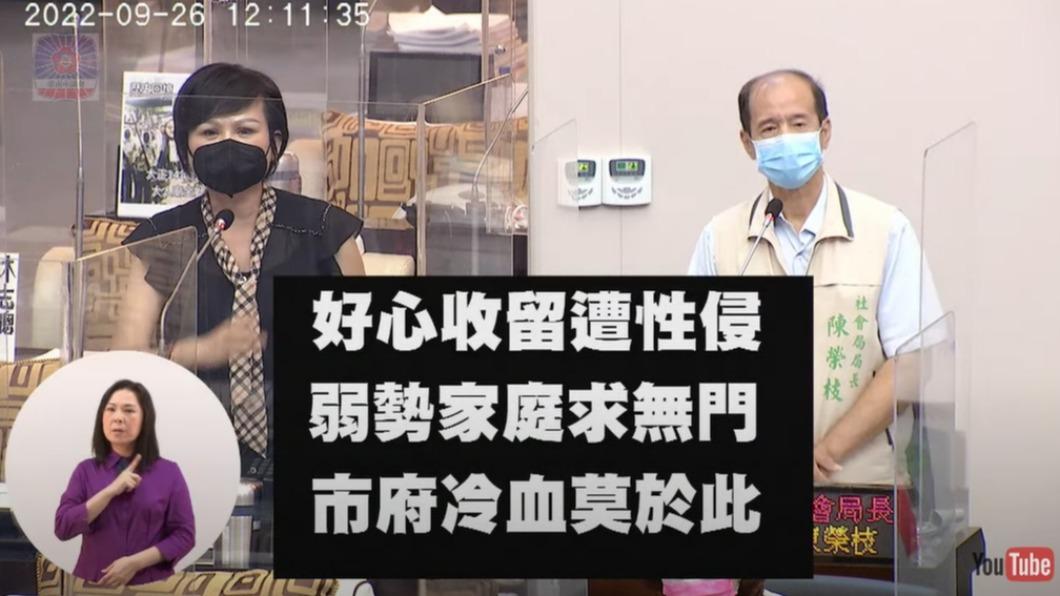 林燕祝質詢時踢爆此事。(圖/翻攝自台南市議會)