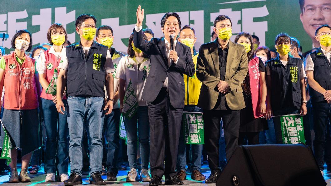 副總統賴清德晚間出席林佳龍造勢晚會。（圖／林佳龍競選總部提供）