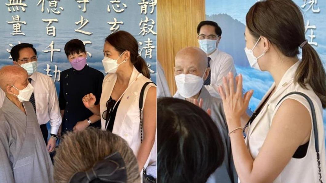 證嚴法師吐出一句,讓賈永婕都嚇到。(圖/翻攝自賈永婕臉書)