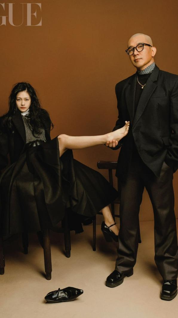 《VOGUE》幫2人記錄下許多甜蜜畫面。(圖/翻攝自大S IG)