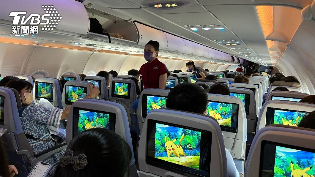 皮卡丘彩繪機CI 微旅行80席限量座位在9分鐘就完售。（圖／葉韋辰攝）