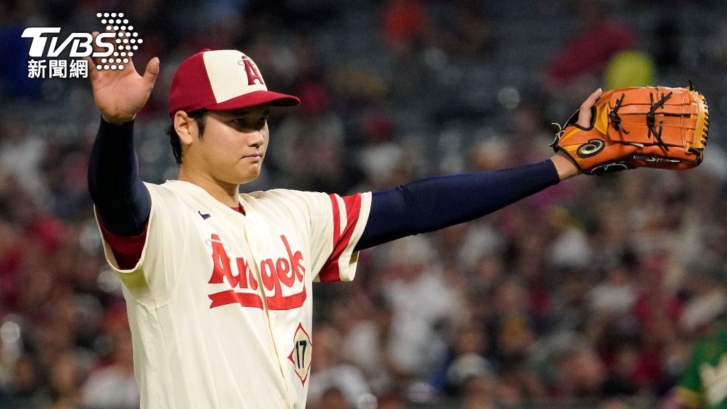 大谷翔平狂飆10次三振,收下本季第15勝。(圖/達志影像美聯社)