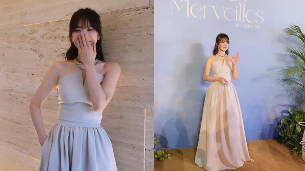 宋慧喬的造型宛如「真人版公主」。(圖/翻攝自宋慧乔的白桃园微博)