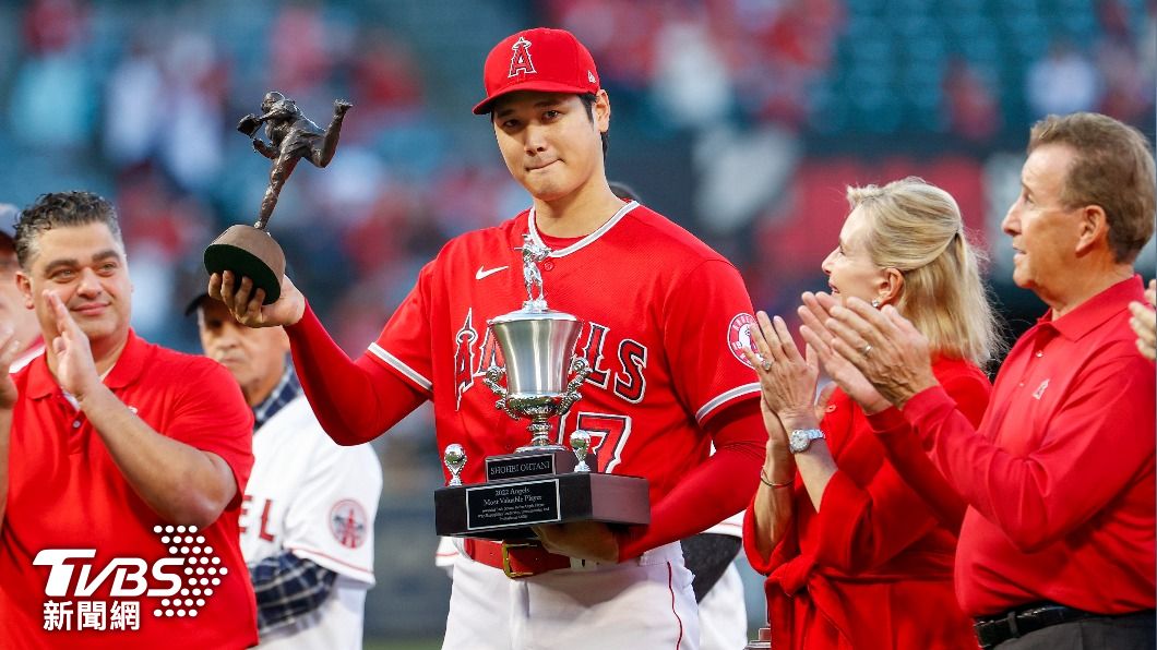 大谷翔平22年賽季繳出15勝、34轟的優異表現。（圖/達志影像美聯社）
