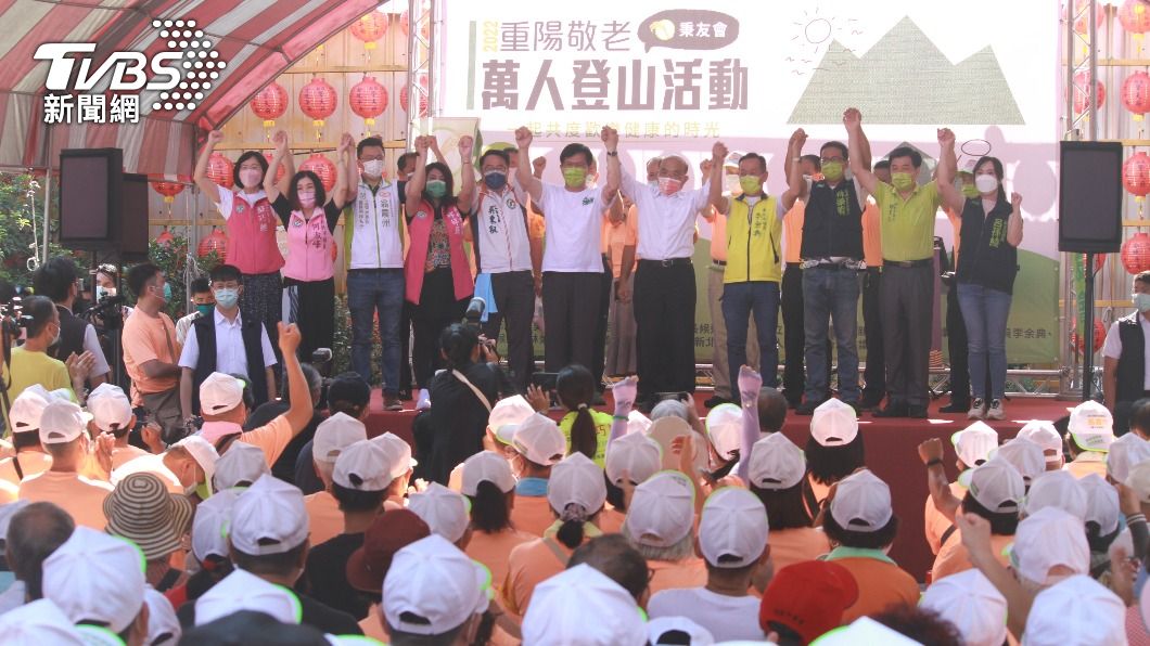 行政院長蘇貞昌今(2)日為民進黨新北市長參選人林佳龍站台。(圖/TVBS)