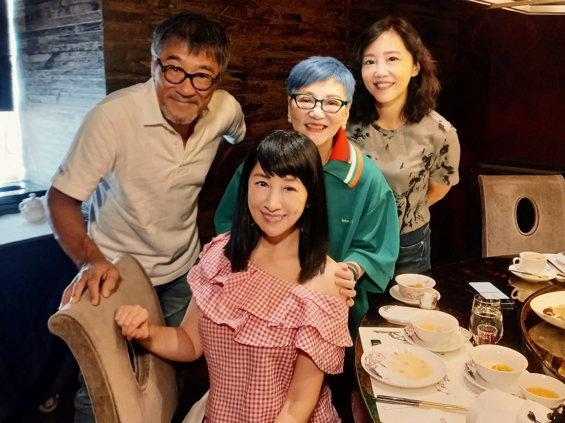「音樂教父」李宗盛(圖左)、尹乃菁(圖右)也在場。(圖/翻攝自劉珊玲臉書)