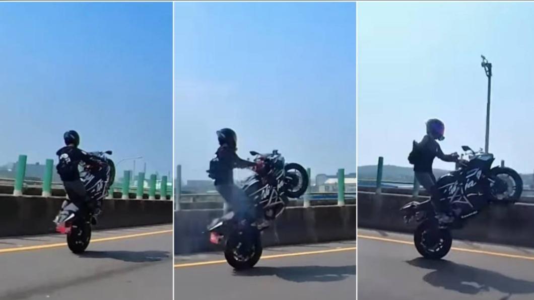 網友誤以為違規男騎士是有著白皙美腿的正妹。(圖/翻攝自男騎士個人社群)