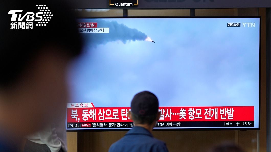 不滿美航母掉頭回東海 北韓再射2枚短程彈道飛彈挑釁