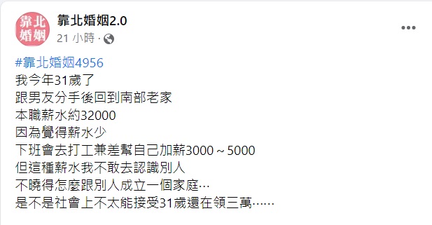 網友們紛紛安慰鼓勵原PO別太自卑。(圖/翻攝自臉書粉專「靠北婚姻2.0」)