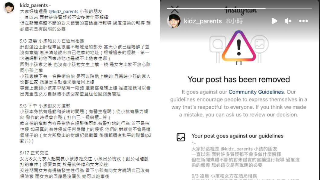 友人反控是對方主動提議發生關係。（圖／翻攝自＠kidz_parents IG）