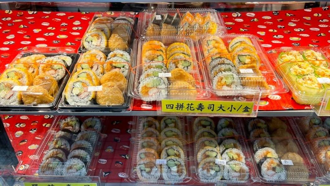 店家共有多達20種以上的手作壽司可以挑選。（圖／跟著尼力吃喝玩樂提供）