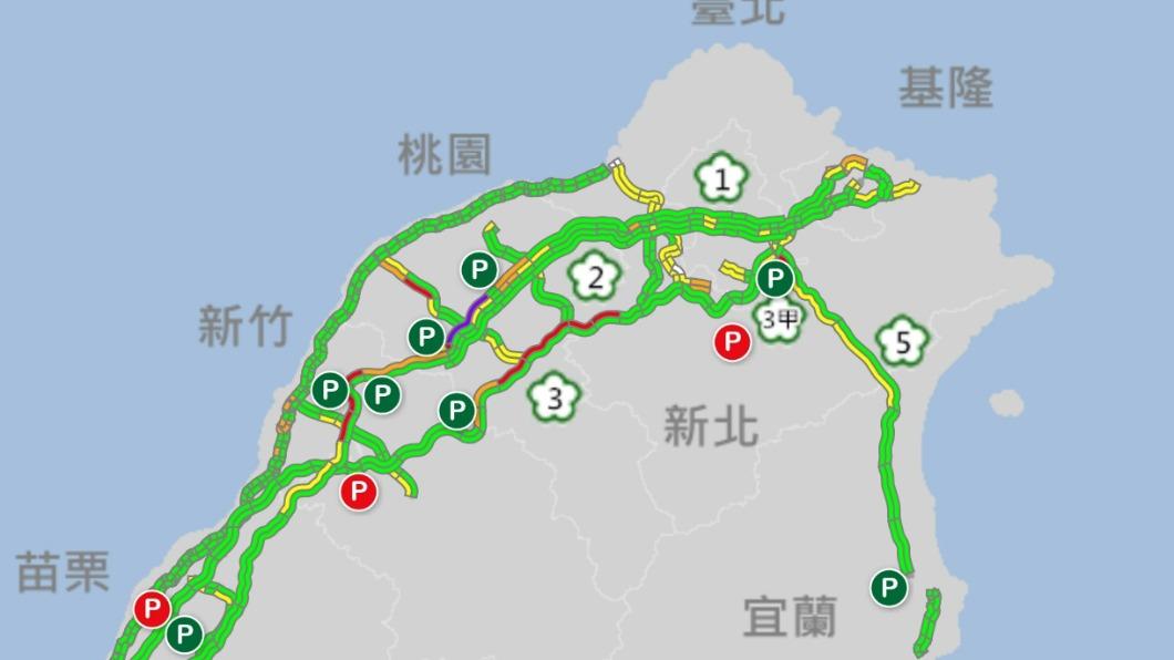 「這裡」紫爆了!國慶連假首日車最多 國五估塞11小時