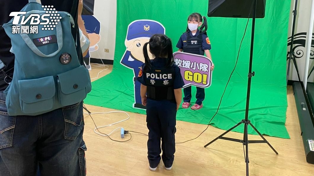 小朋友拍照打卡區。(圖/TVBS)