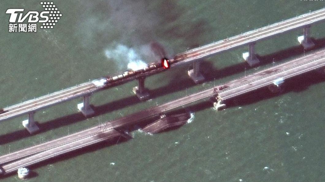 克里米亞橋大爆炸 普欽歸咎烏克蘭特務機關所為
