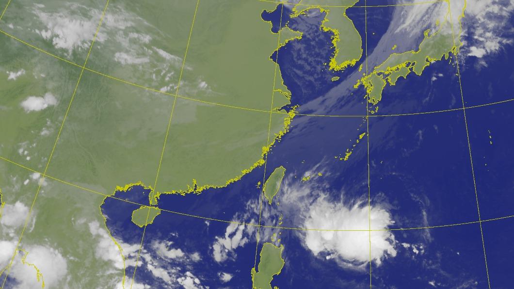 衛星雲圖。(圖/中央氣象局)