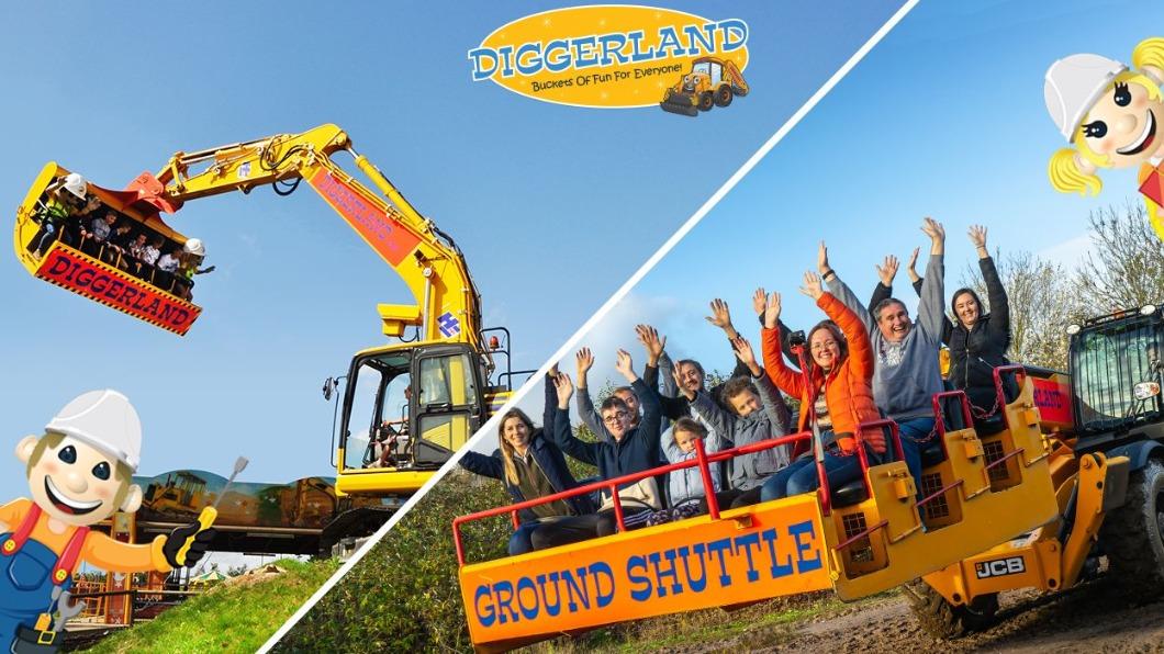 Diggerland創辦動機是為了滿足小朋友對工地機械的好奇心，園內有20款不同類型的遊樂設施。（圖／翻攝自 Diggerland臉書）