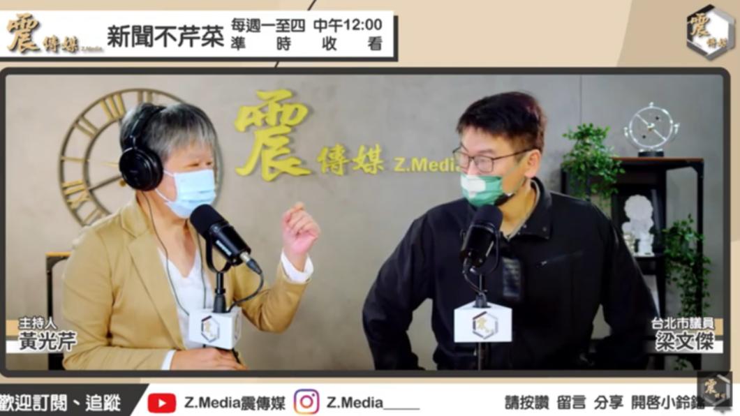 梁文傑透露陳時中支持度鮮少衝上第一,總是在第二、第三名徘徊。(圖/翻攝自《新聞不芹菜》YouTube)