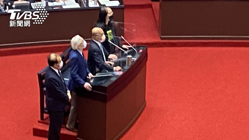 行政院長蘇貞昌今率內閣成員赴立法院施政報告並備詢。（圖／林至柔攝）