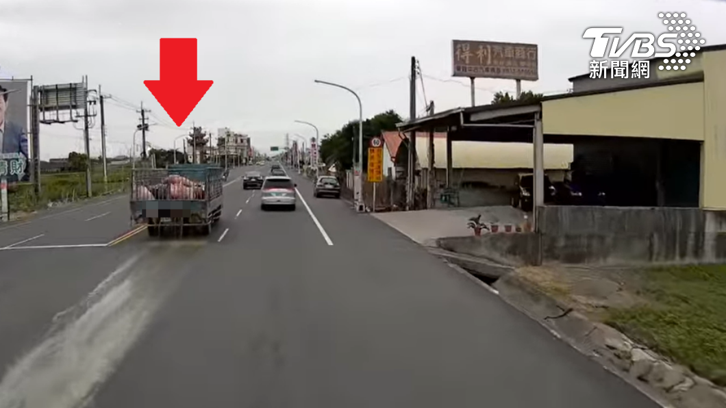 臭氣薰天!運豬車邊開邊灑排泄物 民眾崩潰:用屎鋪路?