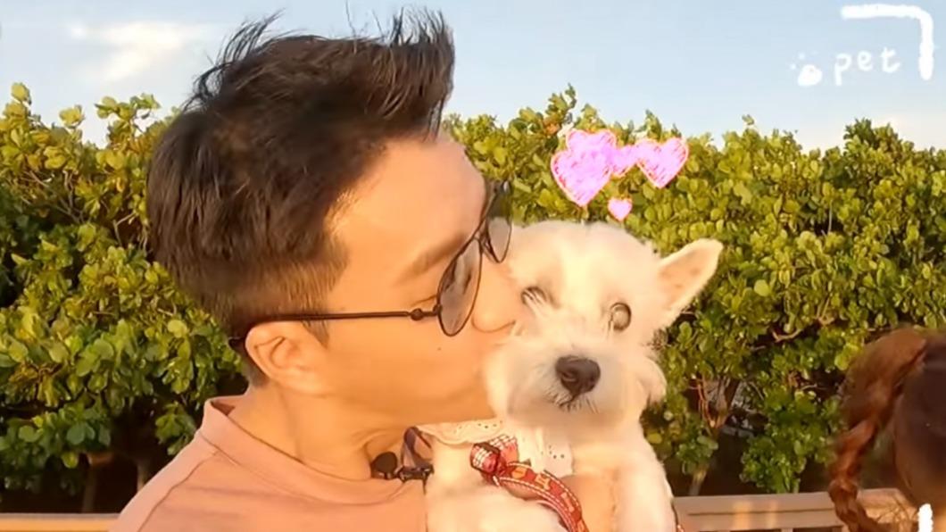江宏傑帶著愛犬Dogi上節目。(圖/翻攝自《萌寵明星粗乃玩》YouTube)