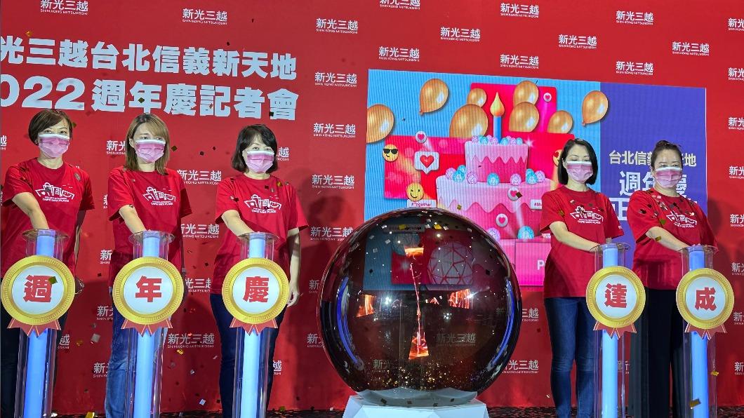 新光三越信義天地週年慶業績目標超過60億元。(圖/TVBS)