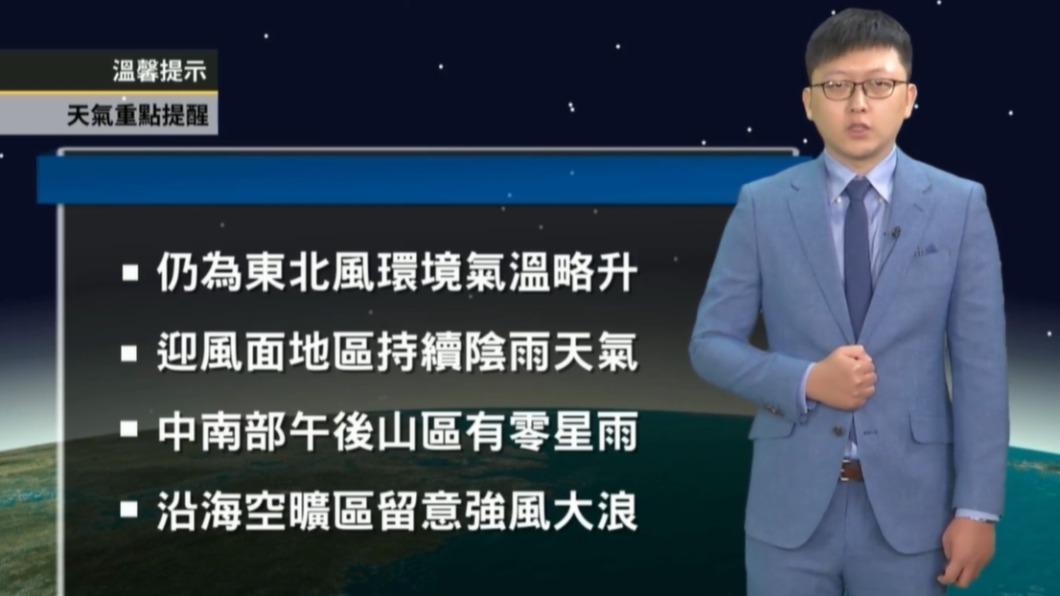 中南部地區天氣大多是晴到多雲。(圖/翻攝自天氣風險臉書)