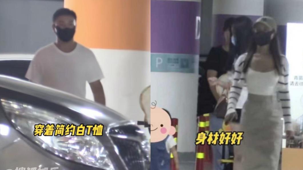 釋小龍日前被捕捉到一家三口外出的畫面。（圖／翻攝自微博）