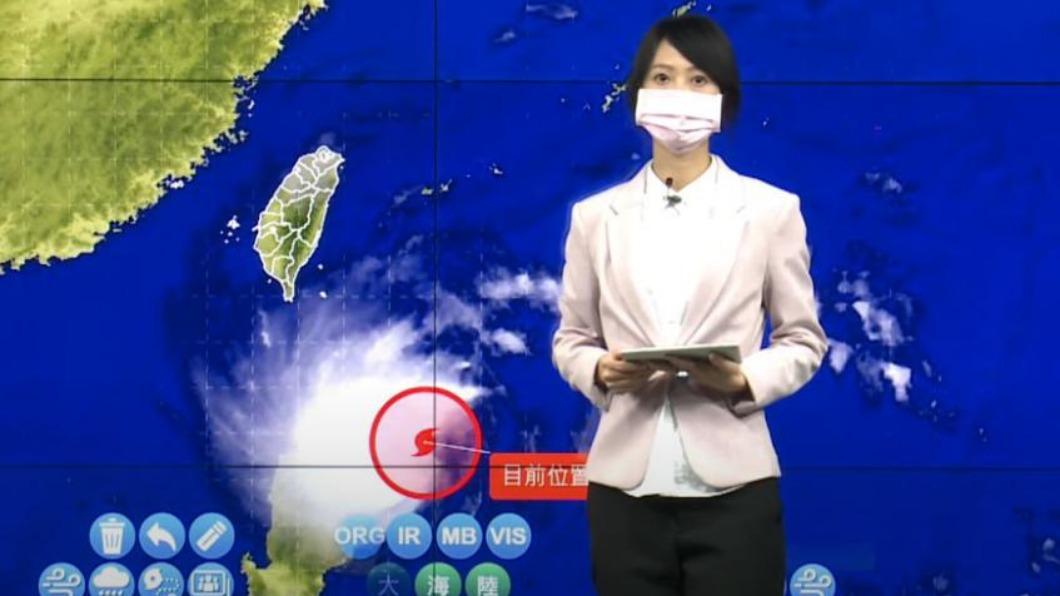 氣象局召開颱風警報記者會。(圖/翻攝自「CWB氣象局」YouTube頻道)