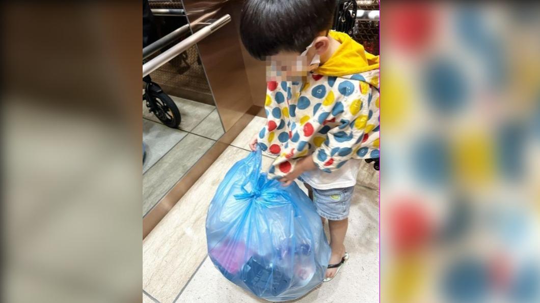 二伯還開玩笑表示,可以藉此訓練蔡桃貴倒垃圾。(圖/翻攝自二伯IG)