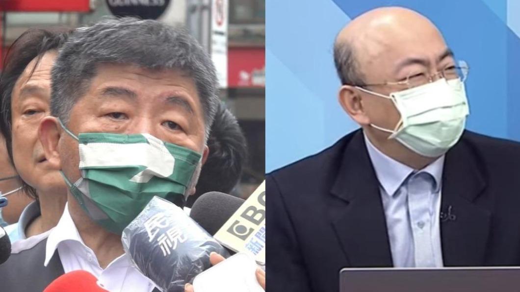 民進黨台北市長參選人陳時中、前立委郭正亮。(圖/TVBS、翻攝自大新聞大爆卦YouTube)