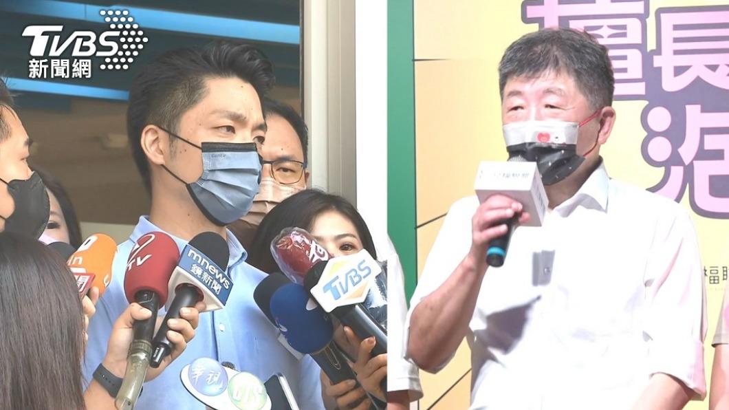 國民黨台北市長候選人蔣萬安、民進黨台北市長候選人陳時中。(圖/TVBS)