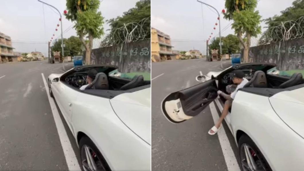 鳳梨鼠薯透露自己悄悄入手一輛Ferrari California T敞篷車。(圖/鳳梨吳泓逸臉書)