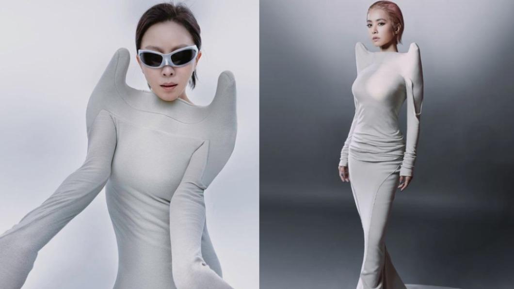 蔡依林「浮誇肩膀」網喊粉紅女皇回歸 意外禮服撞衫劉嘉玲