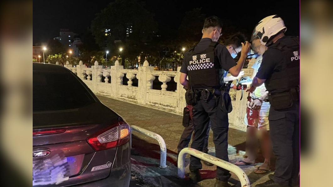 全因車頭燈被盯上  毒蟲吃完宵夜進警局