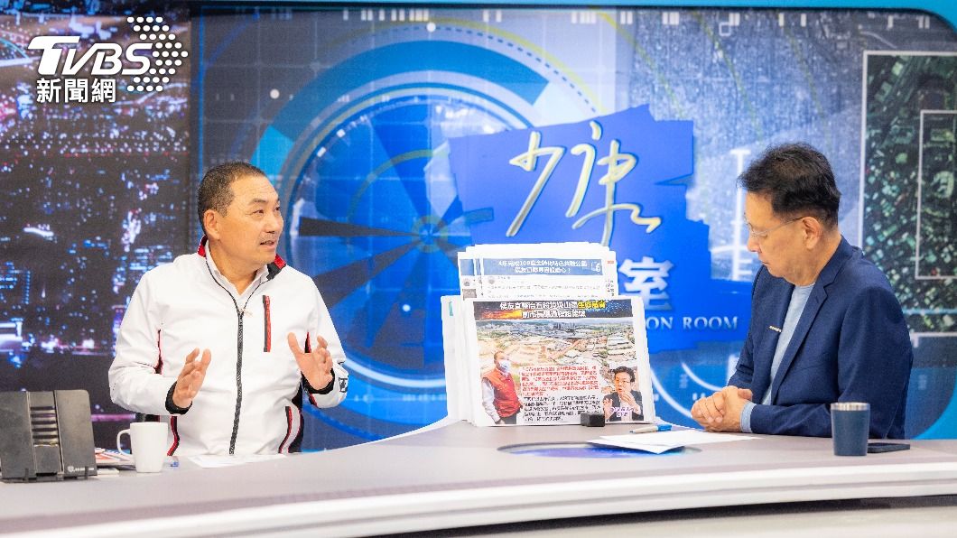 侯友宜今錄製TVBS節目《少康戰情室》。（圖／侯友宜團隊提供）