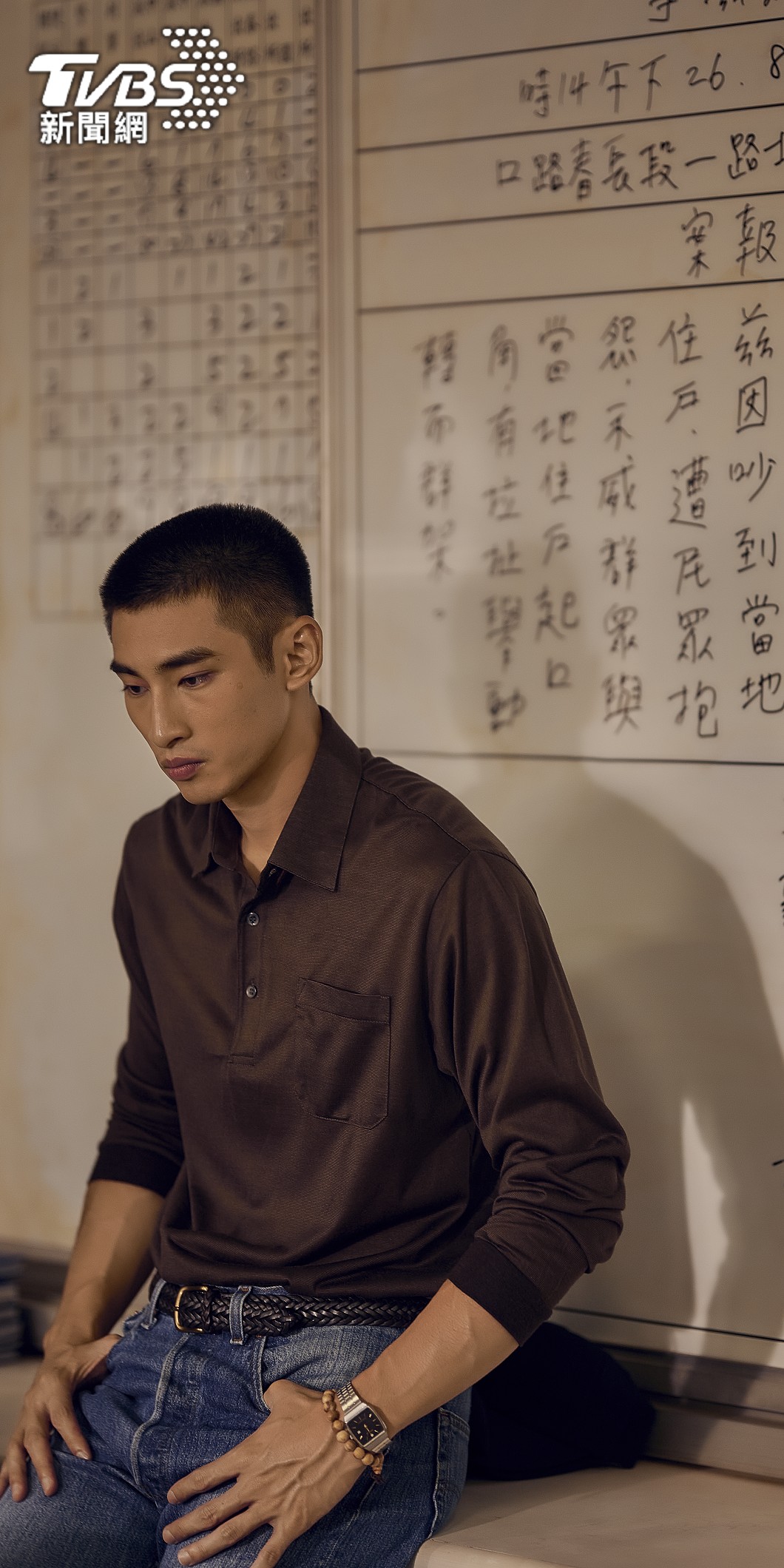 章廣辰在《華燈初上》演出刑警阿達,角色圈粉無數。(圖/TVBS藝人事務所)
