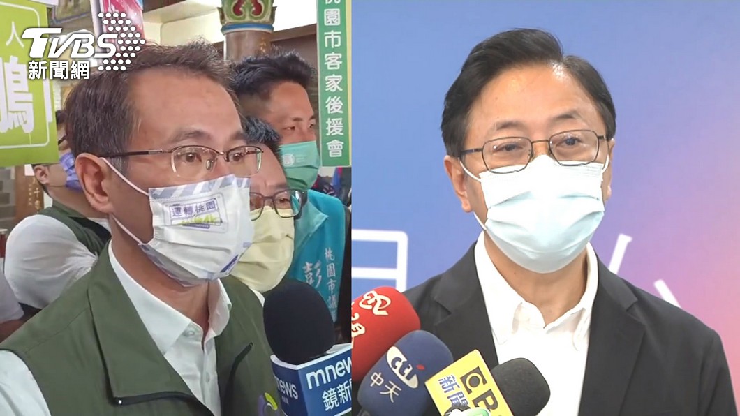 桃園市長候選人鄭運鵬、張善政。(合成圖/TVBS資料照)