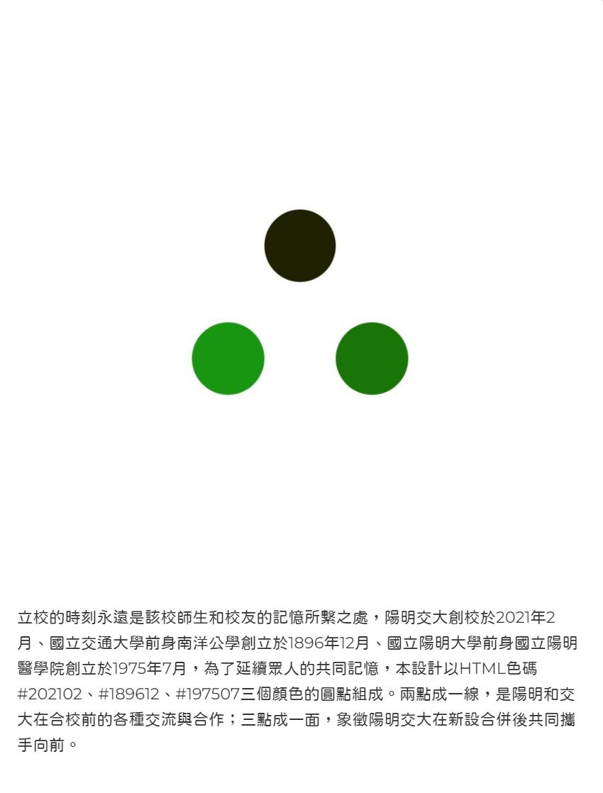 該設計由「朱軒立」提出,甚至還洋洋灑灑寫出設計理念。(圖/翻攝陽明交大官網)