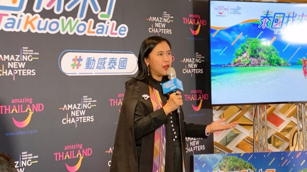 泰國觀光局台北辦事處長丁蓉采。（圖／葉韋辰攝）